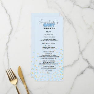 Blue Elephant Menu Card