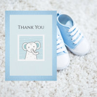 Blue Elephant Simple Modern Baby