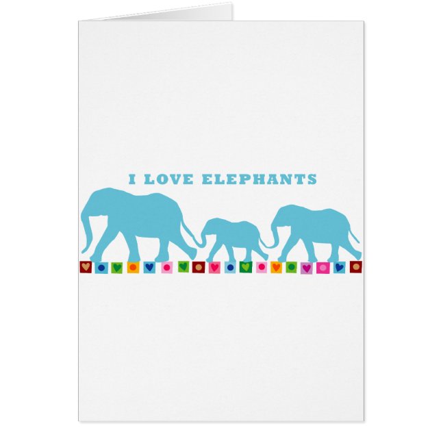 Blue Elephants Walking (Front)