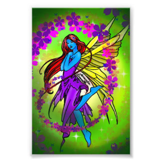 Blue elf photo print