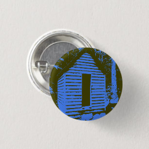 Blue Ely's Mill 3 Cm Round Badge