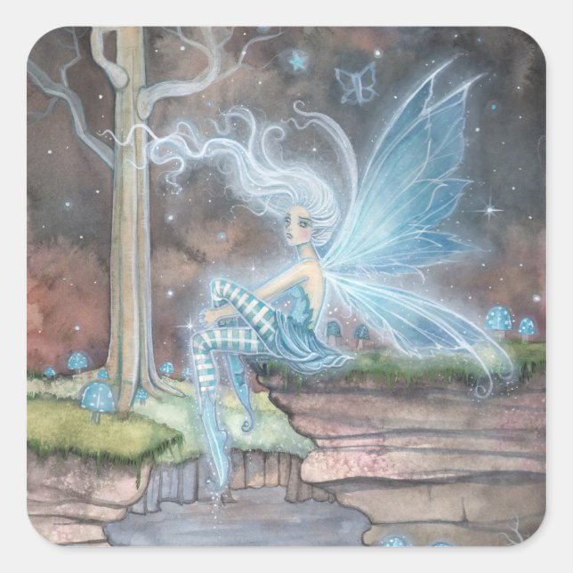 Blue Ember Fairy Stickers (Front)
