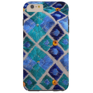 Blue embroidered Phulkari unique iphone case