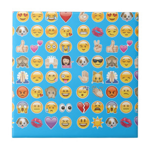 blue emoji tile