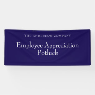 Blue Employee Appreciation Event Banner