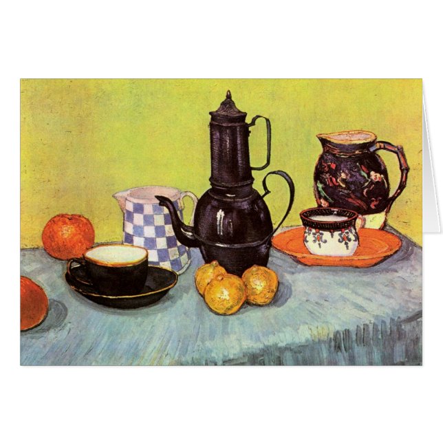 Blue Enamel Coffeepot by Vincent van Gogh (Front Horizontal)