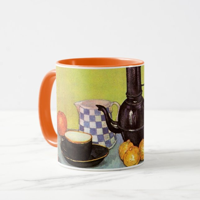 Blue Enamel Coffeepot by Vincent van Gogh Mug (Front Left)