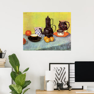 Blue Enamel Coffeepot by Vincent van Gogh Poster