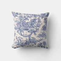 Blue English - French Toile Classic Elegance