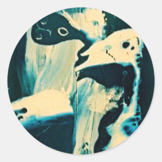 BLUE ENIGMA CLASSIC ROUND STICKER