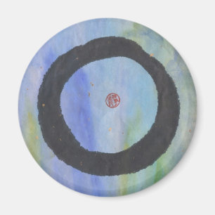 Blue Enso of Tranquillity Magnet