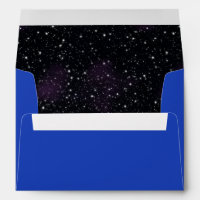 Blue Envelope Space Stars Galaxy Nebula Lining