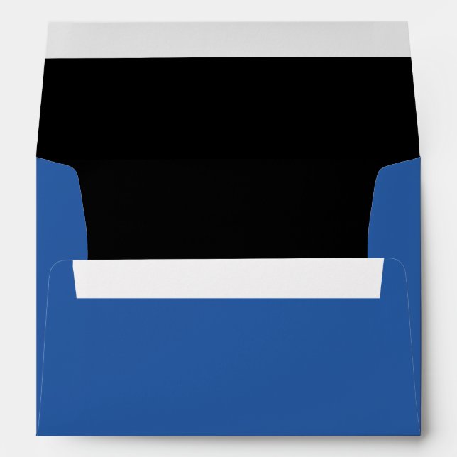 Blue Envelope with Black Inside (Back (Bottom))