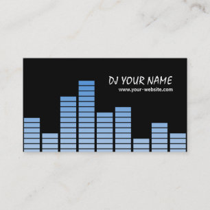 Blue Equalizer Business Card
