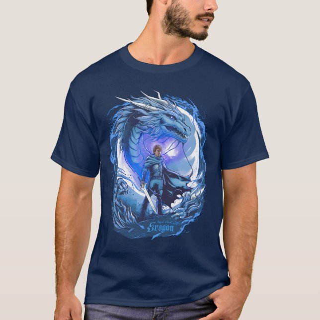 Blue eragon art  T-Shirt (Front)