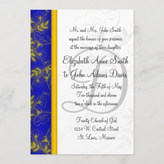 Blue Escape Wedding Invitation