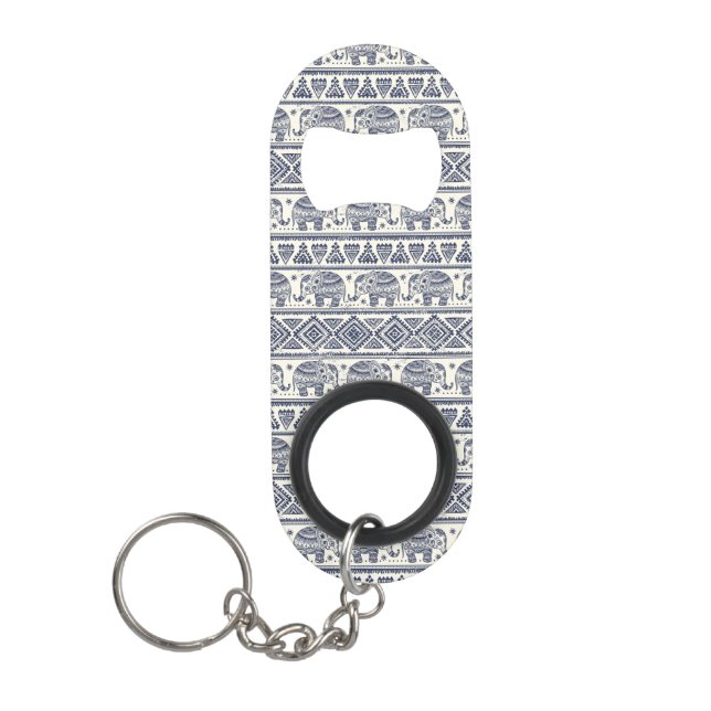 Blue Ethnic Elephant Pattern (Front)