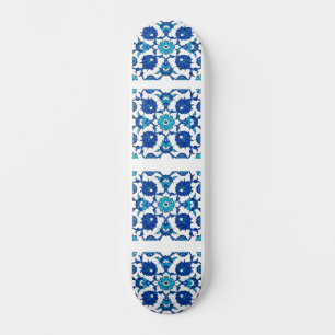Blue ethnic Turkish design Souvenir Skateboard