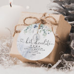 Blue eucalyptus hot chocolate bomb favour tags<br><div class="desc">Blue eucalyptus hot chocolate bomb Favour Tags 
Matching items available.</div>