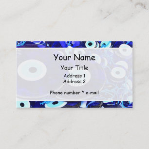 Blue Evil Eye amulets Business Card