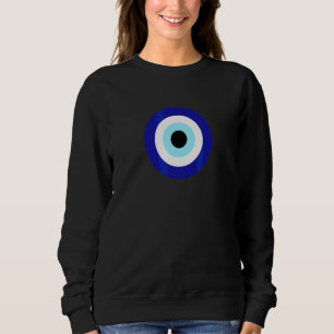 Blue Evil Eye Ancient Sacred Hamsa Spiritual Symbo Sweatshirt