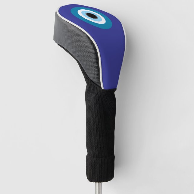 Blue Evil Eye Driver Cover for Golf Clubs (Angled)