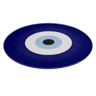 Blue Evil Eye Good luck & Protection Symbol Cutting Board