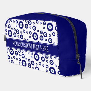 Blue Evil Eye Good luck & Protection Symbol Dopp Kit