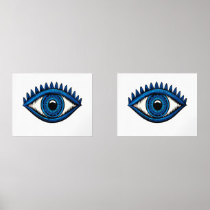 Blue Evil Eye Symbol for Spiritual Spaces