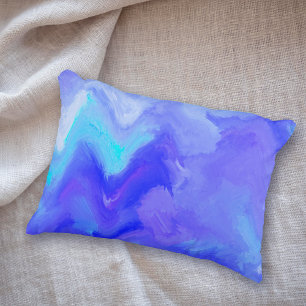 Blue Explosion Modern Abstract Decorative Cushion