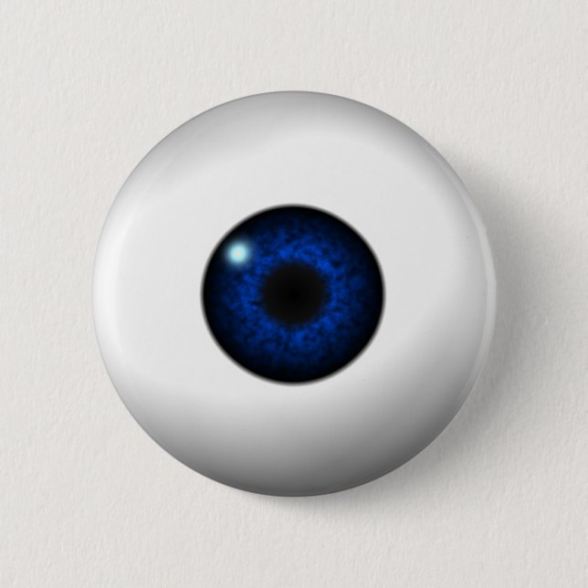 blue eye 6 cm round badge (Front)