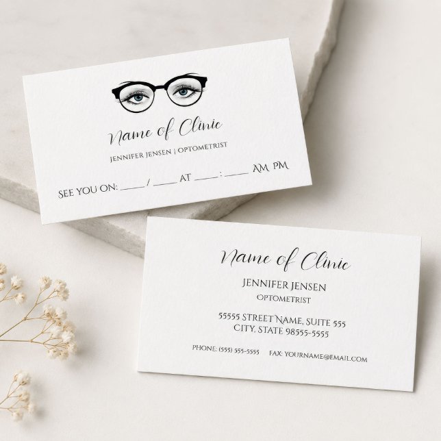 Blue Eye Appointment Reminder Card (Creator Uploaded)
