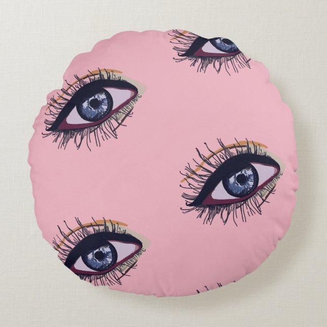 Blue Eye Art  Custom Cushion (Front)