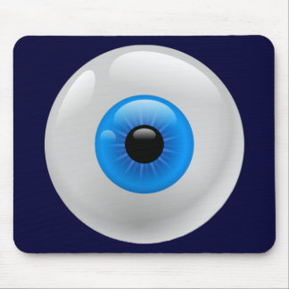 BLUE EYE BALL MOUSE PAD