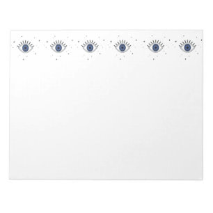 Blue eye greek protection from evil eye notepad