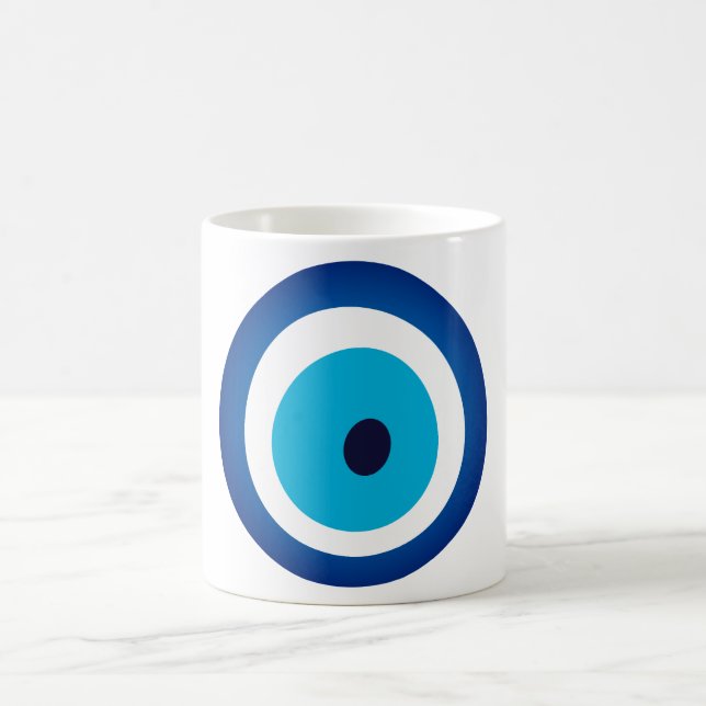Blue Eye Lucky Charm Coffee Mug (Center)