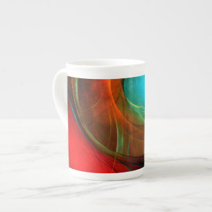 Blue Eye Modern Abstract Fine Art Cool Pattern #16 Bone China Mug