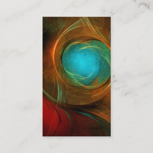 Blue Eye Modern Abstract Fine Art Cool Pattern #16 Business Card (Front)