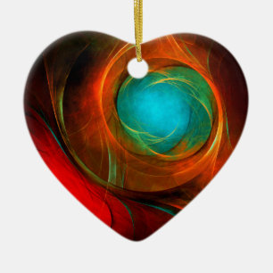 Blue Eye Modern Abstract Fine Art Cool Pattern #16 Ceramic Tree Decoration