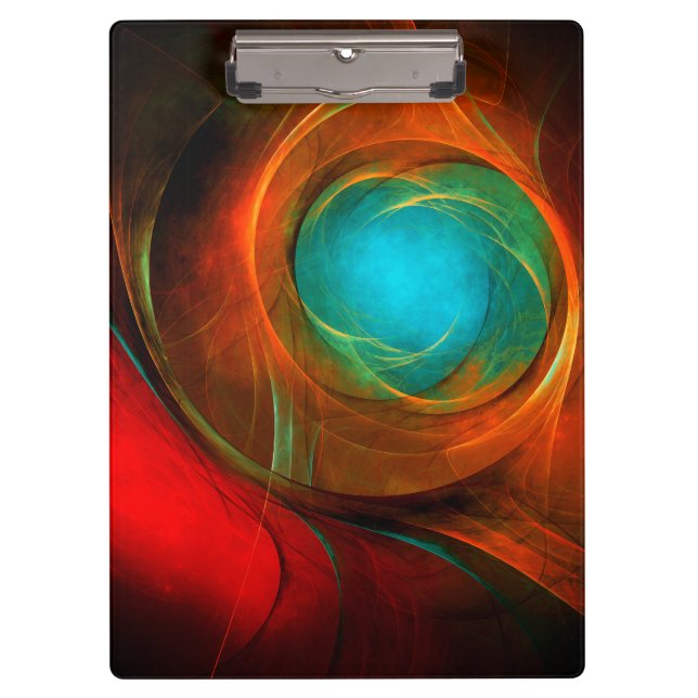 Blue Eye Modern Abstract Fine Art Cool Pattern #16 Clipboard (Front)