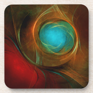 Blue Eye Modern Abstract Fine Art Cool Pattern #16 Coaster