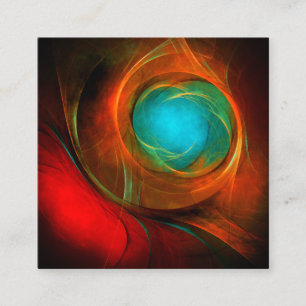 Blue Eye Modern Abstract Fine Art Cool Pattern #16 Enclosure Card