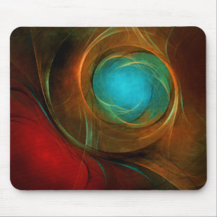 Blue Eye Modern Abstract Fine Art Cool Pattern #16 Mouse Pad