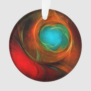 Blue Eye Modern Abstract Fine Art Cool Pattern #16 Ornament