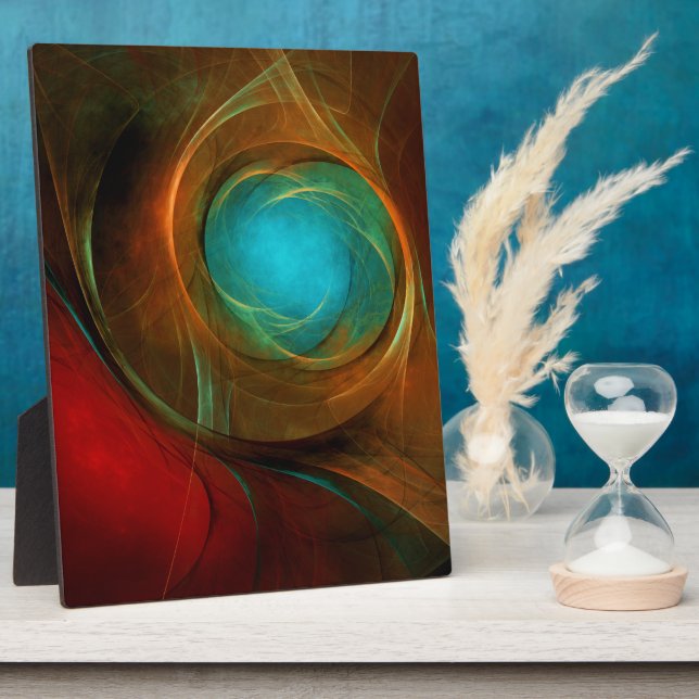 Blue Eye Modern Abstract Fine Art Cool Pattern #16 Plaque (Side)