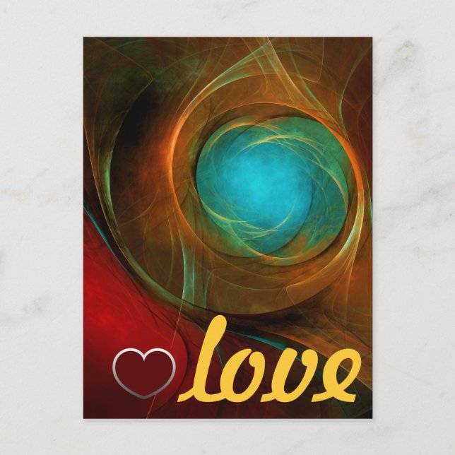 Blue Eye Modern Abstract Fine Art Cool Pattern #16 Postcard (Front)