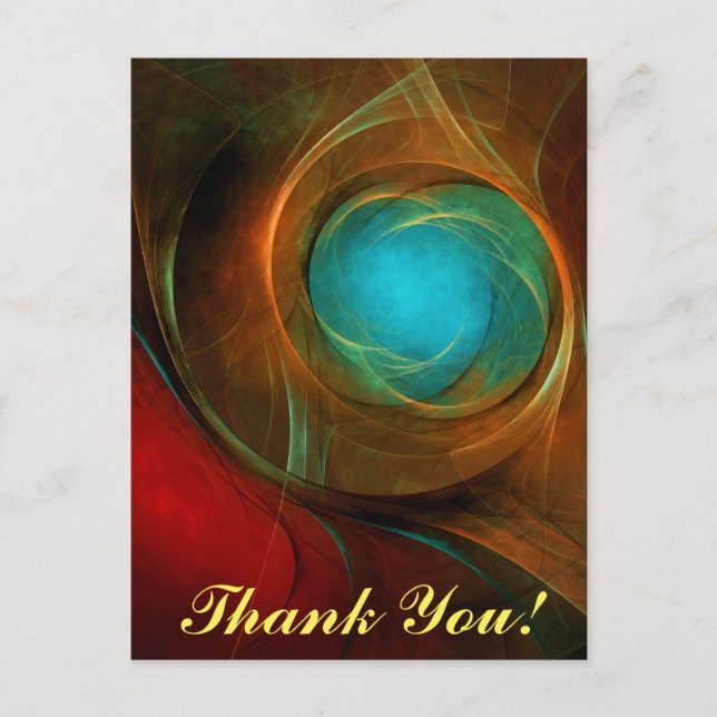 Blue Eye Modern Abstract Fine Art Cool Pattern #16 Postcard (Front)