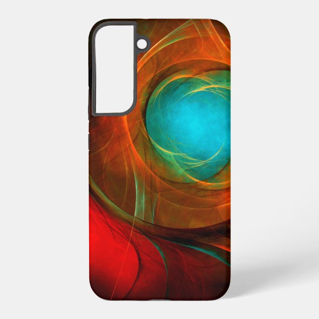 Blue Eye Modern Abstract Fine Art Cool Pattern #16 Samsung Galaxy S22+ Case (Back)