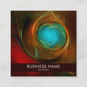 Blue Eye Modern Abstract Fine Art Cool Pattern #16 Square Business Card