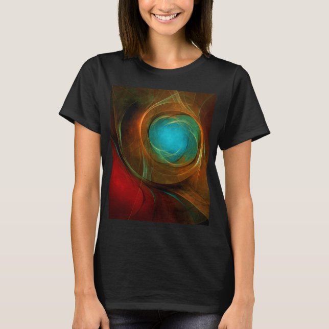 Blue Eye Modern Abstract Fine Art Cool Pattern #16 T-Shirt (Front)